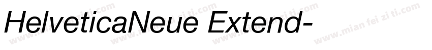 HelveticaNeue Extend字体转换